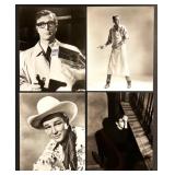 Collection of 32 Classic Hollywood Celebrity Glossy Photographs Featuring Carroll Baker, Betty GrableBeverly Garland, David Neven, Robert Vaughn and more