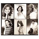 Collection of 27 Vintage Hollywood Black and White Photographs Featuring Tammy Wynette, Petula Clark, Debbie Reynolds, Winona Ryder and more
