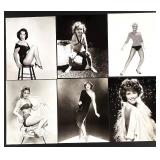 Collection of 27 Vintage Hollywood Black and White Photographs Featuring Tammy Wynette, Petula Clark, Debbie Reynolds, Winona Ryder and more
