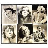 Huge Collection of 71 Vintage Hollywood Celebrity Photographs Featuring James Coburn, Marlene Dietrich, Gene Tierney, Claire Trevor, Anthony Eisley, Dick Powell, and more!!