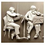 1976 Reinhard Framed 3D Wall Art Quartet Musicians