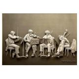 1976 Reinhard Framed 3D Wall Art Quartet Musicians