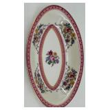 Haviland France Rosemont Porcelain Dinnerware Set with Floral Pattern and Gold Trim