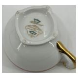 Haviland France Rosemont Porcelain Dinnerware Set with Floral Pattern and Gold Trim