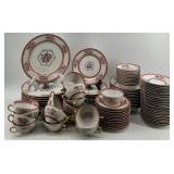 Haviland France Rosemont Fine China Dinnerware Set with Pink Trim