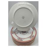 Haviland France Rosemont Fine China Dinnerware Set with Pink Trim