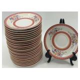Haviland France Rosemont Fine China Dinnerware Set with Pink Trim