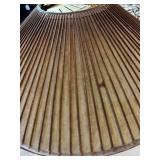 Vintage Hanging Pendant Lamp with Mid-Century Style Shade and Chain