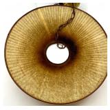 Vintage Hanging Pendant Lamp with Mid-Century Style Shade and Chain
