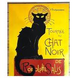 Set of 3 Vintage Style Art Posters: Chat Noir, Dionis Gran Spumante, Sauvion