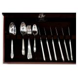 First Love - Rogers Bros. Silverplate Flatware Set in McGraw Chest