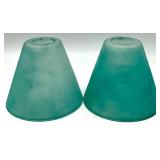 Pair of Vintage Atlas E-Z Seal Jars and Frosted Glass Miniature Tealight Lamps