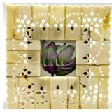 Decorative Lot with Glass Hen Dish, Metal Tealight Lamp, and Nicole Miller Frame