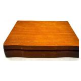 Assorted Silverplate and Stainless Flatware Collection with Wooden Storage Case