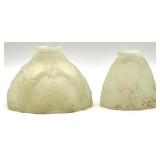 Collection of 13 Assorted Vintage Glass Lamp Shades and Globes