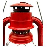 Pair of Vintage Dietz Oil Lanterns Red and Blue NY USA