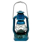 Pair of Vintage Dietz Oil Lanterns Red and Blue NY USA