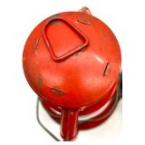 Pair of Vintage Dietz Oil Lanterns Red and Blue NY USA