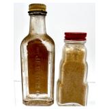 Collection of Vintage Metal Tins, Kitchen Spice Bottles, Car Emblems, and Kodak Film Reel