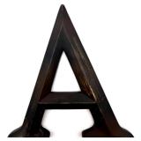 Set of 3 Large Distressed Wood BAR Letters Wall Decor