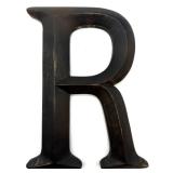 Set of 3 Large Distressed Wood BAR Letters Wall Decor