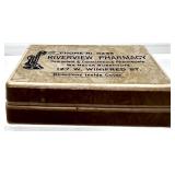 Vintage Pharmacy Memorabilia Collection with Ephemera, Pens and Apothecary Pot