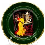 Set of 3 Decorative Tableware Pieces - Floral Vase, Poppy Cake Stand, Vintage Espresso Plate