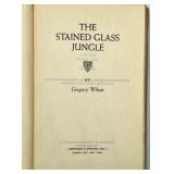 Vintage Books Collection with Heart-Shaped Box and Amber Glass Dish