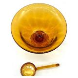 Vintage Books Collection with Heart-Shaped Box and Amber Glass Dish