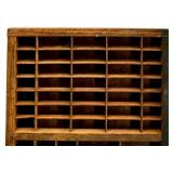 Vintage Keystone Wood Printer Type Tray Drawer with Handle