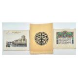Collection of 3 Irish Art Prints Including Hand-Colored Scenic and Celtic Designs