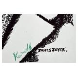 Harry Kernoff set of 3 Signed Block Print Portraits of James Joyce and W.B. Yeats