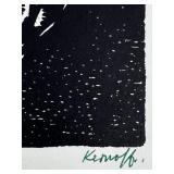 Harry Kernoff set of 2 Signed Block Prints of W.B. Yeats