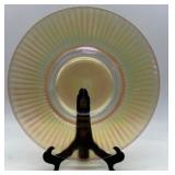 Collection of 5 Vintage Glass Dessert and Display Plates, Varied Patterns