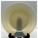 Collection of 5 Vintage Glass Dessert and Display Plates, Varied Patterns