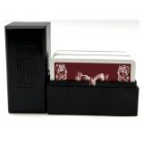 Vintage Card Games Lot with Rook Set, KEM Double Deck, and Matchbooks Collection