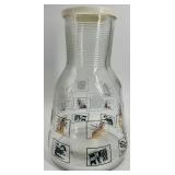 Vintage Cheese Box, Glass Carafe Set, Bank Bag, U.S. Mint Bag, and Star Architectural Pieces