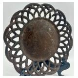 Vintage Mixed Lot: Cast Iron Trivet, Horse Pull Toy, Spice Tins, Glass Insulators, and Collectible Containers