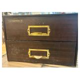 Vintage C&E Marshall Co. Metal Type Case with Metal Printing Type