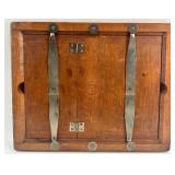 Antique Double-Sided Wooden Contact Printing Frame with Hinged Back