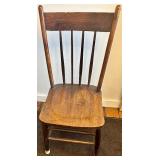 Vintage Wooden Spindle Back Dining Chair
