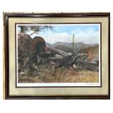 Owen J. Gromme Signed and Numbered 3200/9500 Wild Turkey Framed Art Print