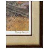 Owen J. Gromme Signed and Numbered 3200/9500 Wild Turkey Framed Art Print