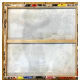 Audrey Hepburn Mixed Media Pop Art Collage on Canvas with 3D Flowers