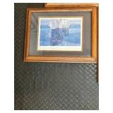 Set of 3 Framed Art Prints with Wood Frames