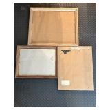 Set of 3 Framed Art Prints with Wood Frames