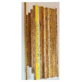 Collection of 27 Vintage Advertising Yardsticks