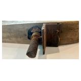 Vintage LARGE Wooden Book Press with Iron Screw and Hardware 40"