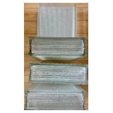 Set of 4 Vintage Glass Blocks for Masonry or Decorative Use #1