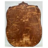 Antique Ornate Wood Framed Mirror with Carved Detail